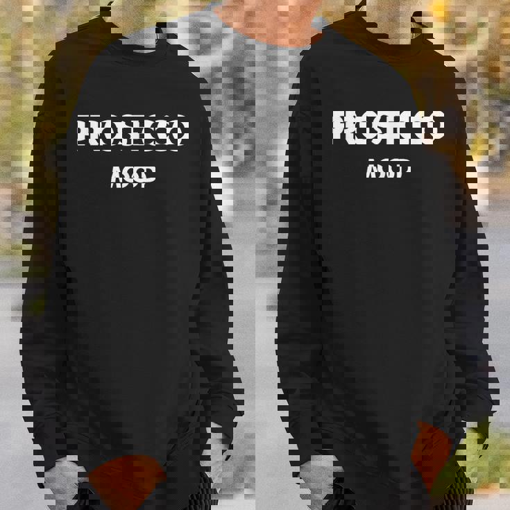 Prosecco Mood X シャンパンワイン ヴィーノ デリシャスワイン スウェットシャツ 彼への贈り物