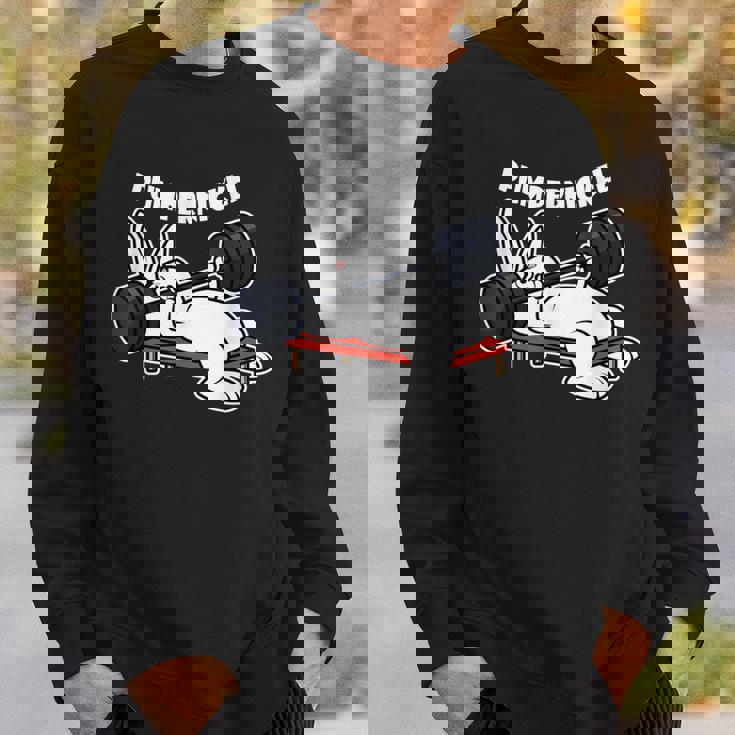 Pumppernickelラビットフィットネスベンチプレスワークアウトファニー スウェットシャツ 彼への贈り物