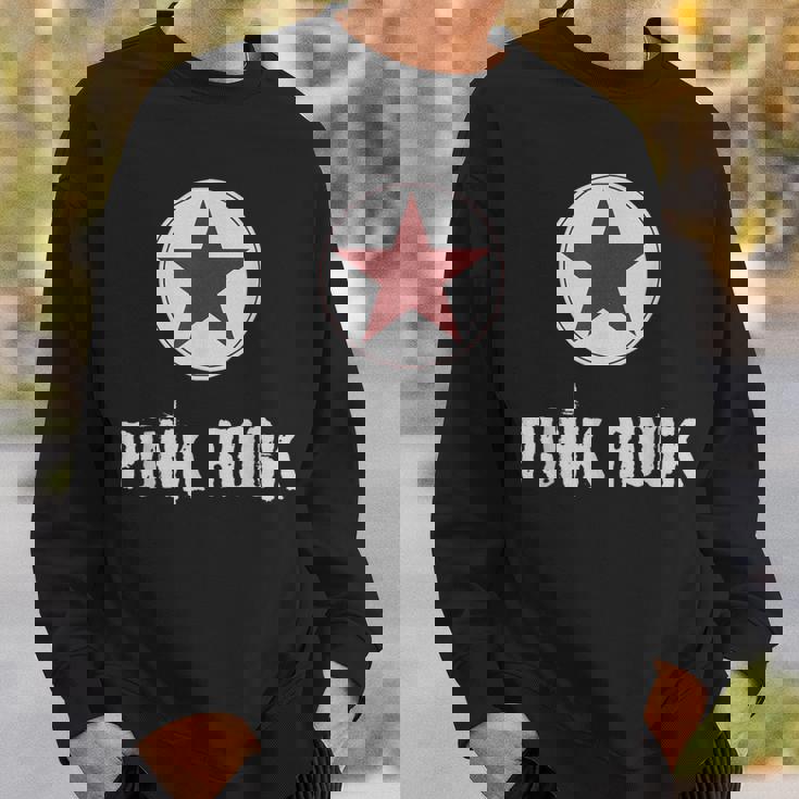 Punk Rock パンクロックスターのプレゼントでパンクロックミュージシャンのデザイン スウェットシャツ 彼への贈り物