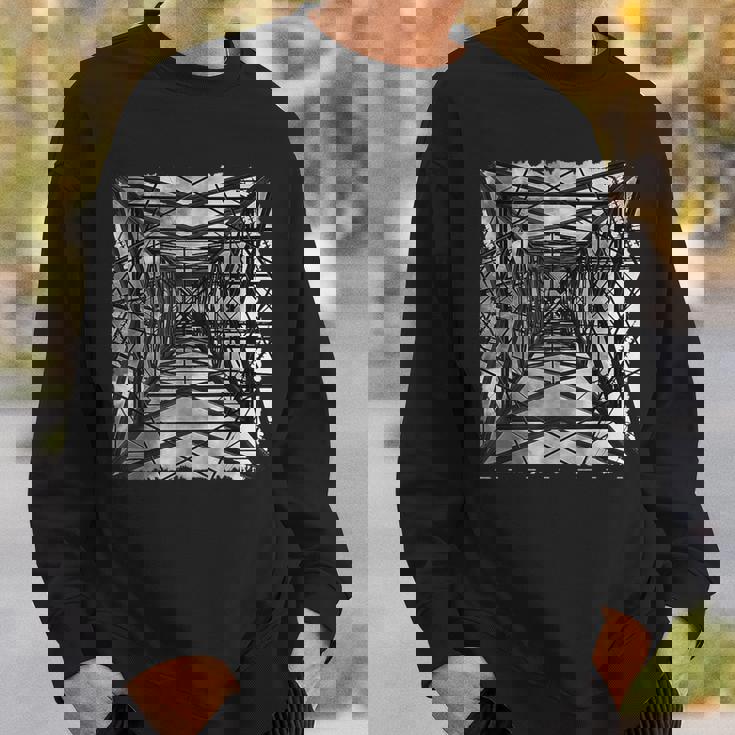 Pylon East London イングランド写真アートワーク アンティーク調 スウェットシャツ 彼への贈り物