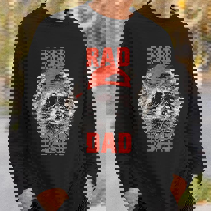 Rad Dad Raccoon Father Day Rad Cool Dad Sweatshirt Gifts for Him