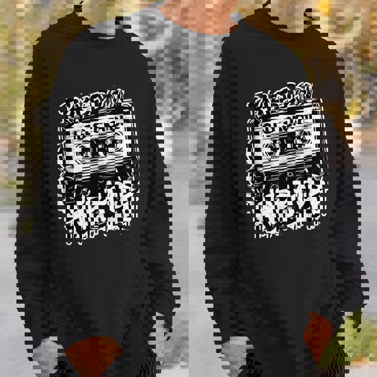 Raised On Oldchool Hip Hop レトロ ラップ カセット 80 90 スウェットシャツ 彼への贈り物