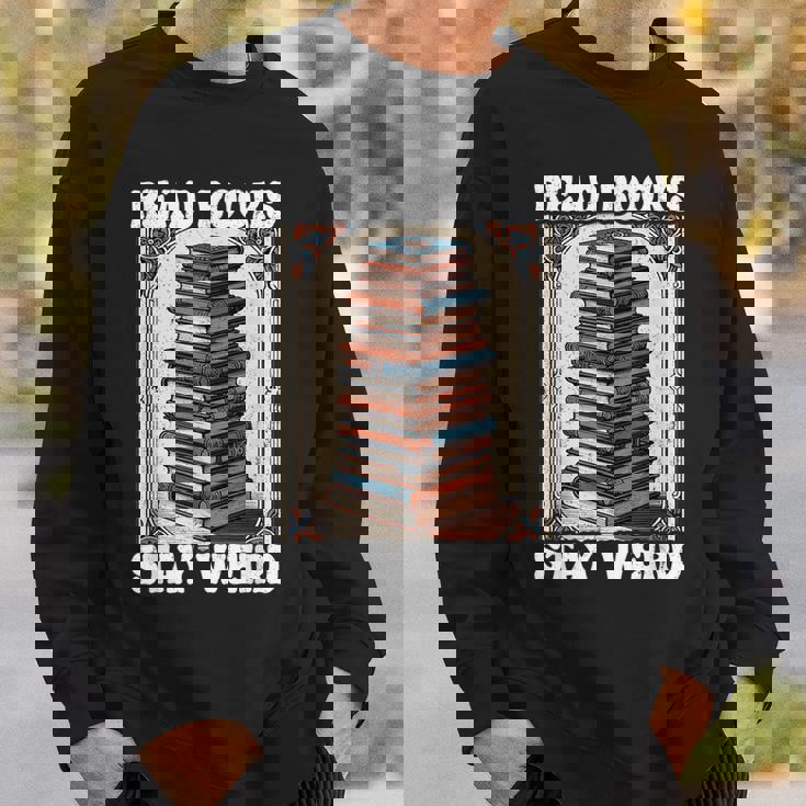 Read Bookstay Weird Bookworm Reading Book Lover Book スウェットシャツ 彼への贈り物