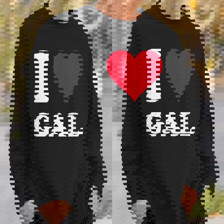 Red Heart I Love Gal スウェットシャツ 彼への贈り物