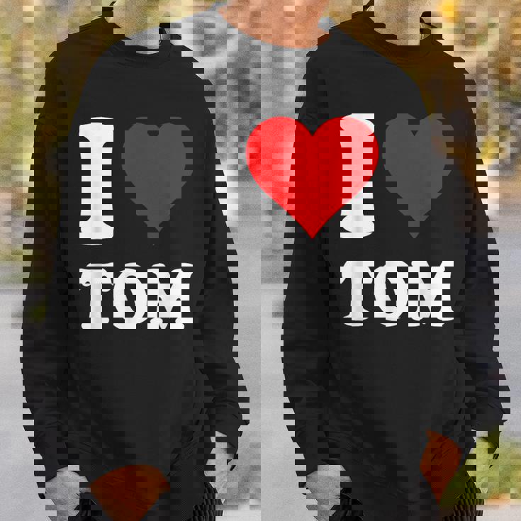 Red Heart I Love Tom スウェットシャツ 彼への贈り物