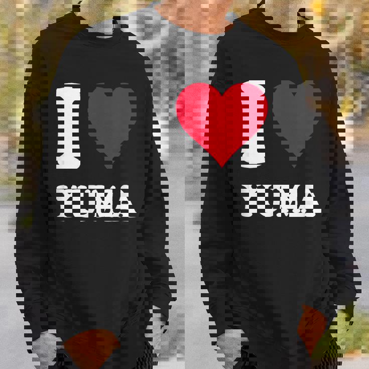 Red Heart I Love Yuma スウェットシャツ 彼への贈り物