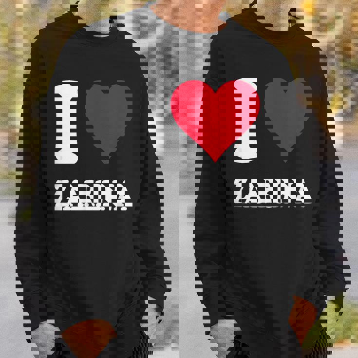 Red Heart I Love Zarina スウェットシャツ 彼への贈り物