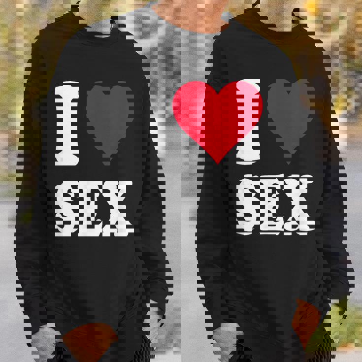 Red Heart I Loveex スウェットシャツ 彼への贈り物