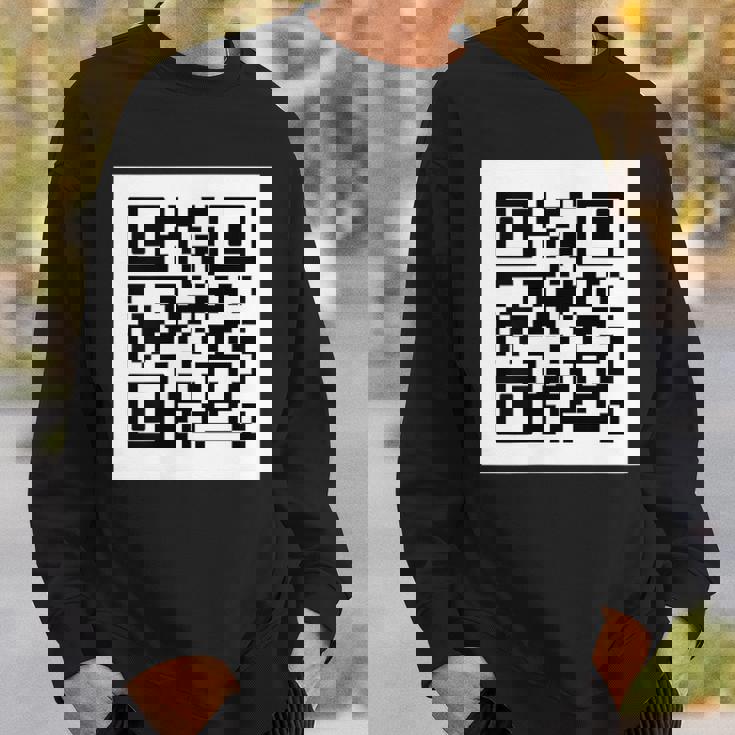 Rickroll Qrコードリンクミーム スウェットシャツ 彼への贈り物