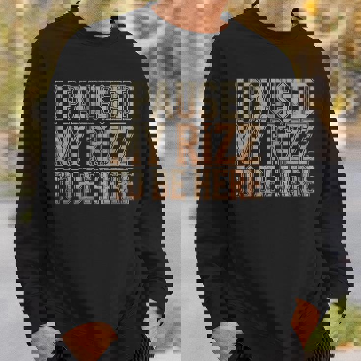 Rizz Paused 面白い ビデオゲーマー ギフト アンティーク調デザイン スウェットシャツ 彼への贈り物