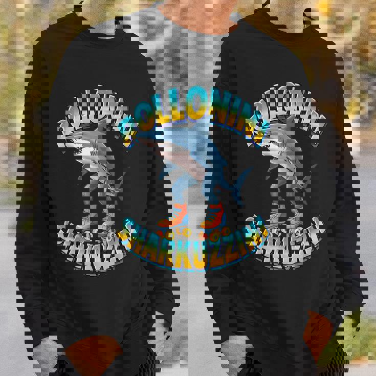 Rolloliniharkuzzini ミームローラーシャーク イタリアンブレインレッド スウェットシャツ 彼への贈り物