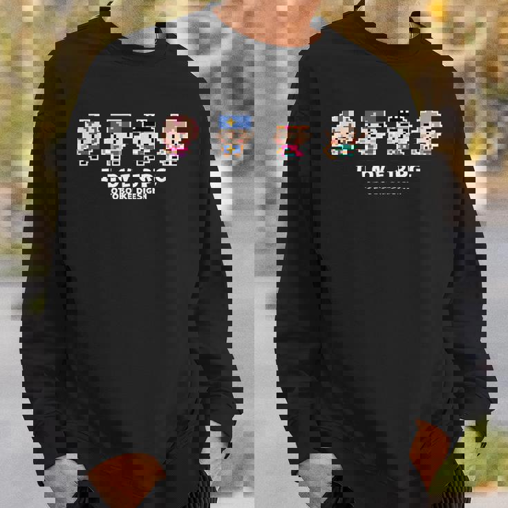 Rpg ゲーム ドット絵 かわいい レトロ スウェットシャツ 彼への贈り物