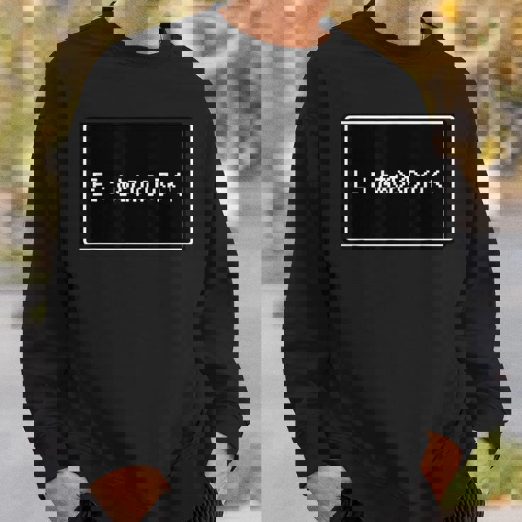 Rpg 風 パロディ『E：ぬののふく』ゲーム【変なデザイン屋さん】ドット 文字 ウィンドウ ゲーマー 配信用 面白い スウェットシャツ 彼への贈り物