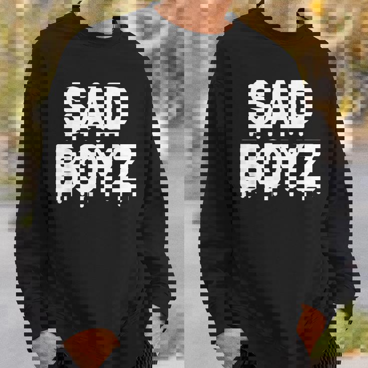Sad Boyz Drip おもしろグラフィックノベルティ トレンディギフト スウェットシャツ 彼への贈り物