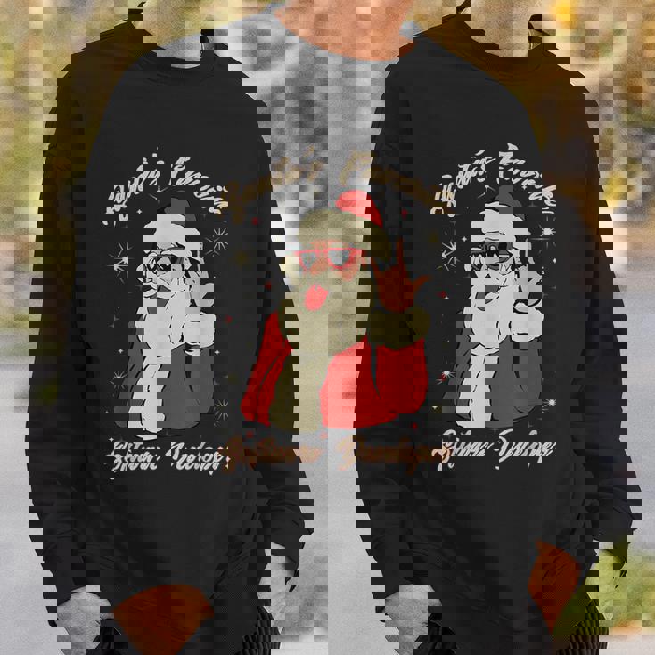 Santa's Favorite ソフトウェア開発者 面白いクリスマスサンタ スウェットシャツ 彼への贈り物