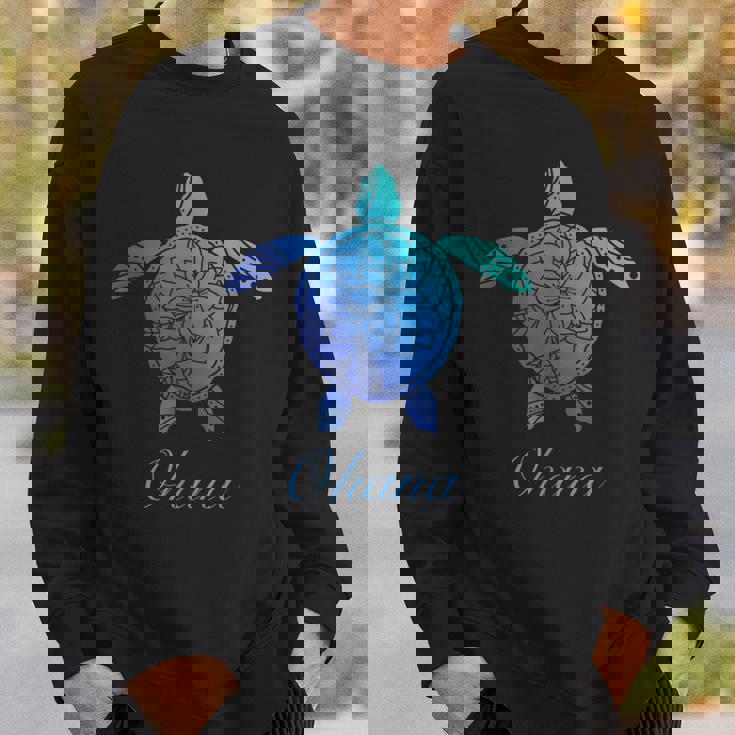 Save The Hawaii ウミガメ ハワイアン ブルー トライバル 亀 ホヌ スウェットシャツ 彼への贈り物