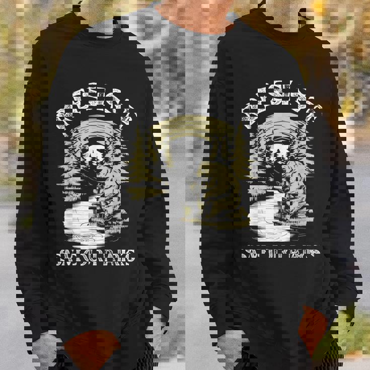 Save Our Parks ビンテージ スモーキー ザ レジスト ベア国立公園 スウェットシャツ 彼への贈り物