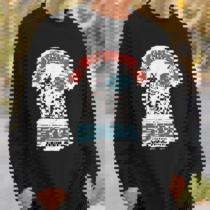 Shiba Dog かわいい柴犬 黒柴 スウェットシャツ 彼への贈り物