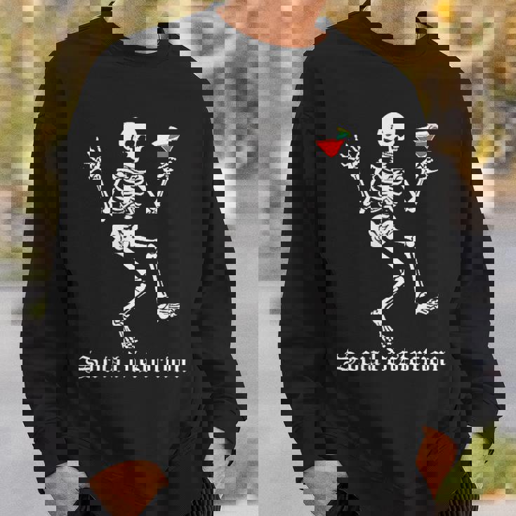 Social Distortions スケルトン ドリンクパーティー ミニマリスト スウェットシャツ 彼への贈り物