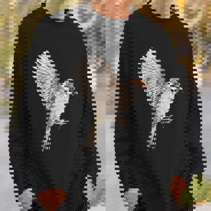 Sparrow-Spring-スズメ-春-自由-鳥-動物 スウェットシャツ 彼への贈り物