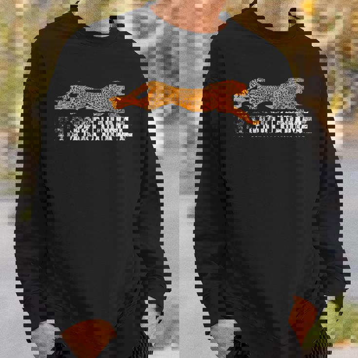 Spirit Animal チーターtシャツ ファストアフリカンキャットシルエット スウェットシャツ 彼への贈り物