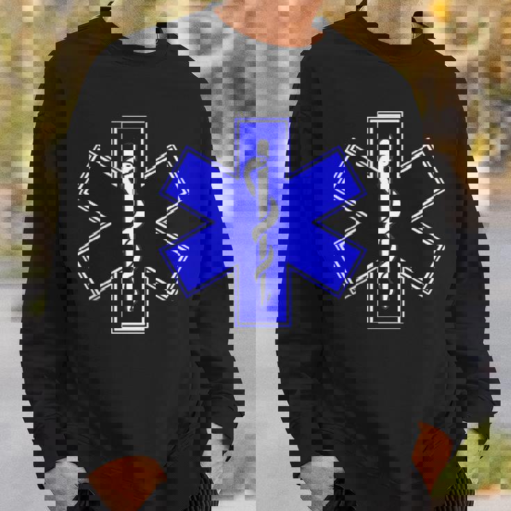 Star Of Life Rod Of Asclepius Emt Ems パラメディック メディック スウェットシャツ 彼への贈り物