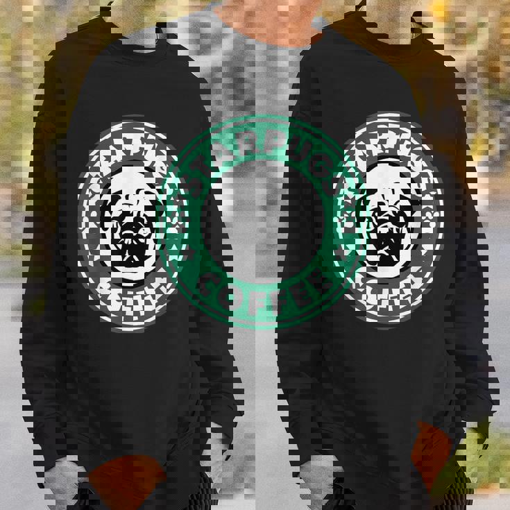 Starpugs コーヒーパグ 犬好き ギフト スウェットシャツ 彼への贈り物