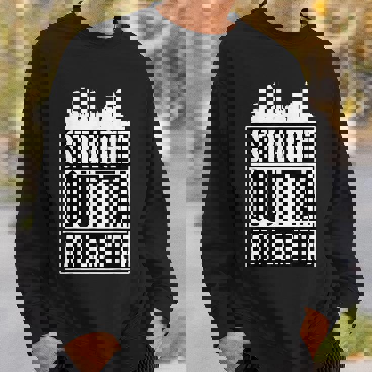 Straight Outta Atlanta 都市のシルエット スウェットシャツ 彼への贈り物