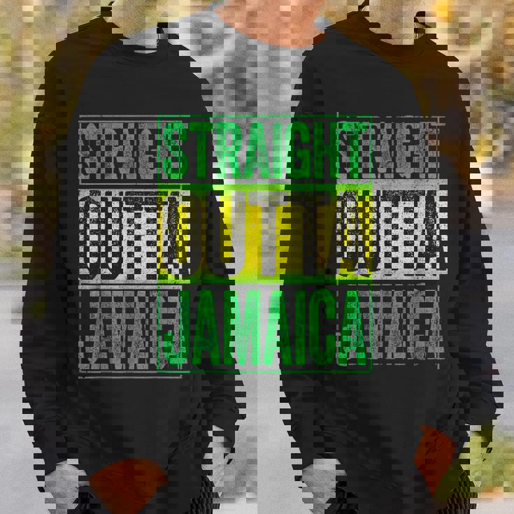 Straight Outta Jamaica ジャマイカ カリビアン レトロ レゲエ パーティー スウェットシャツ 彼への贈り物