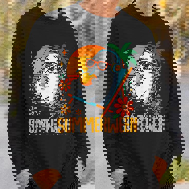 Summerween Ghost Halloween Summer Beach Vibes Sweatshirt Gifts for Him