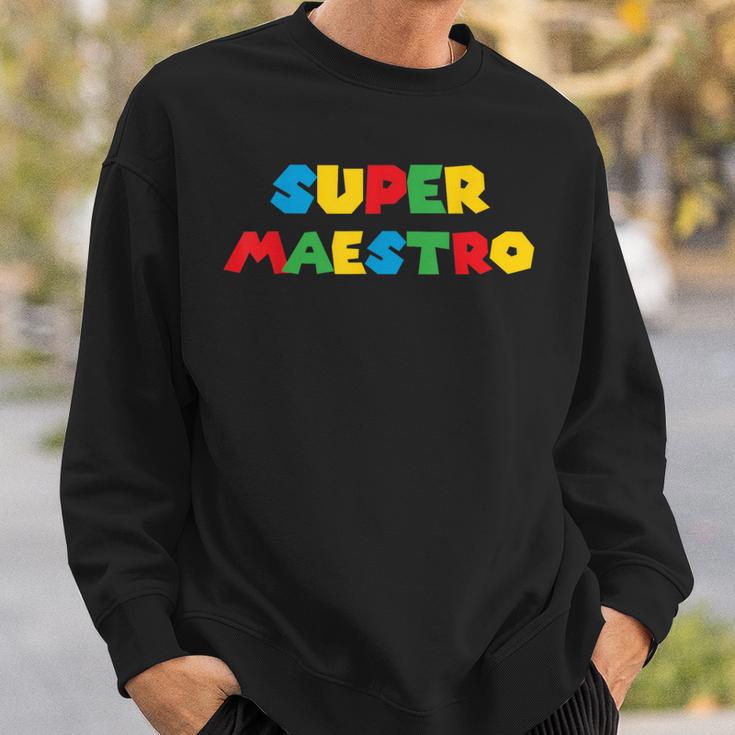 Super Maestro Regalo Profesor Escuela Educación Maestra Camisa de entrenamiento Regalos para él