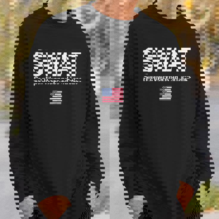 Swat シャツ Unitedpecial Police Usa フラッグ 胸ロゴ スウェットシャツ 彼への贈り物
