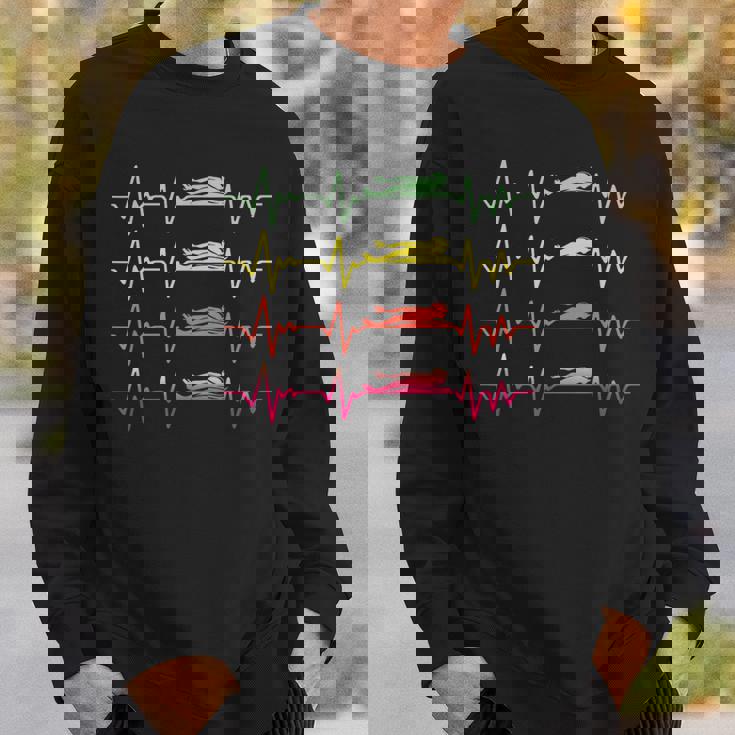 Swimmer スイミング ハートビート バタフライ ファニースイム スウェットシャツ 彼への贈り物