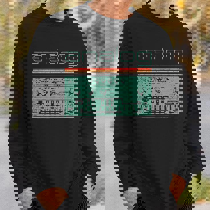 Synthesizer アナログシンセテクノ酸djプロデューサー ビンテージ スウェットシャツ 彼への贈り物