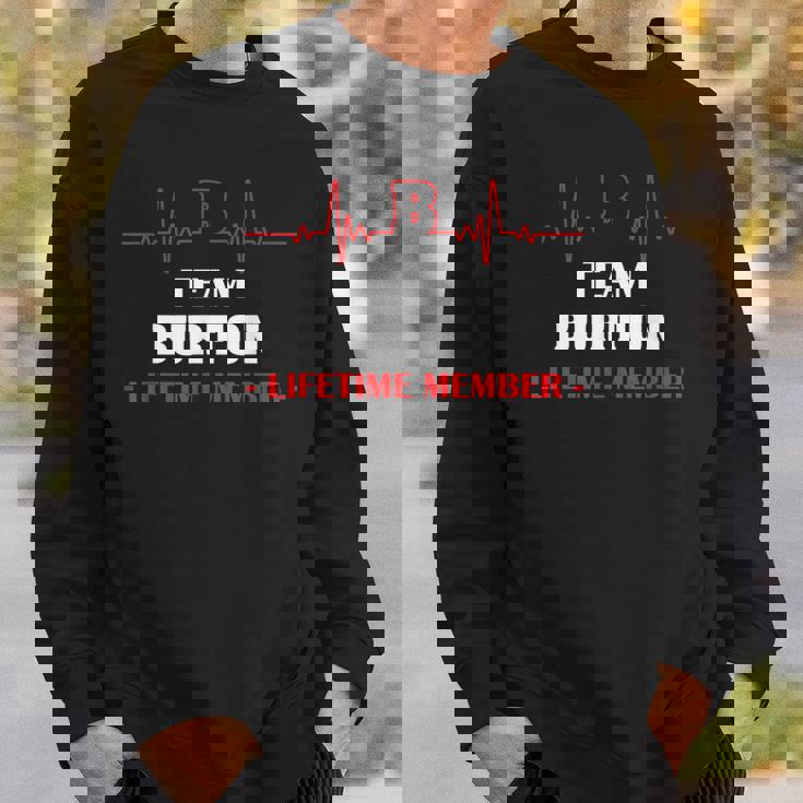 Team Burton 生涯メンバー 血液完全家族 スウェットシャツ 彼への贈り物