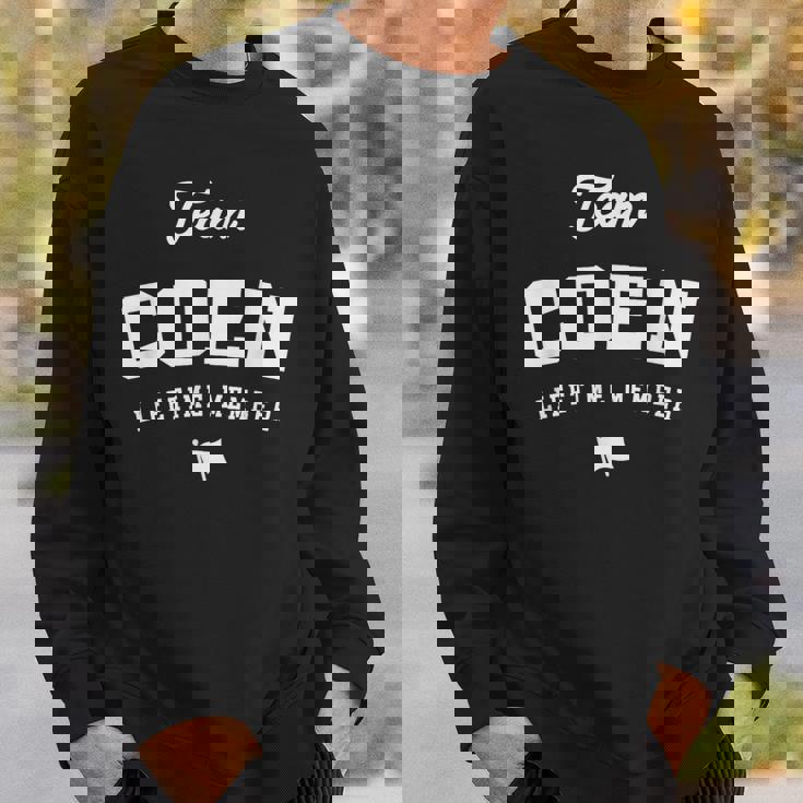 Team Coen ライフタイムメンバー 面白い名前 Coen スウェットシャツ 彼への贈り物