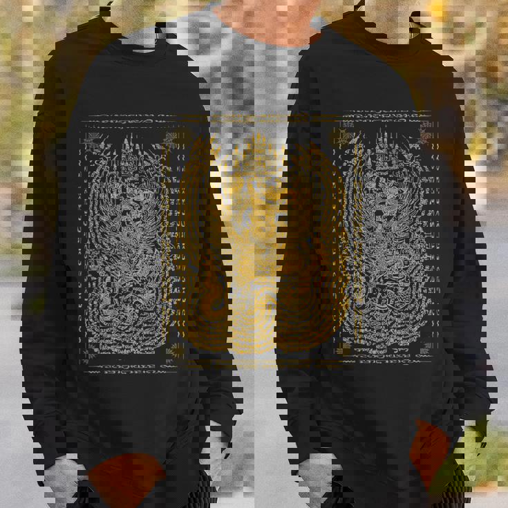 Thailandak Yant Tattoo Magical Thai Tattoos Thailand スウェットシャツ 彼への贈り物