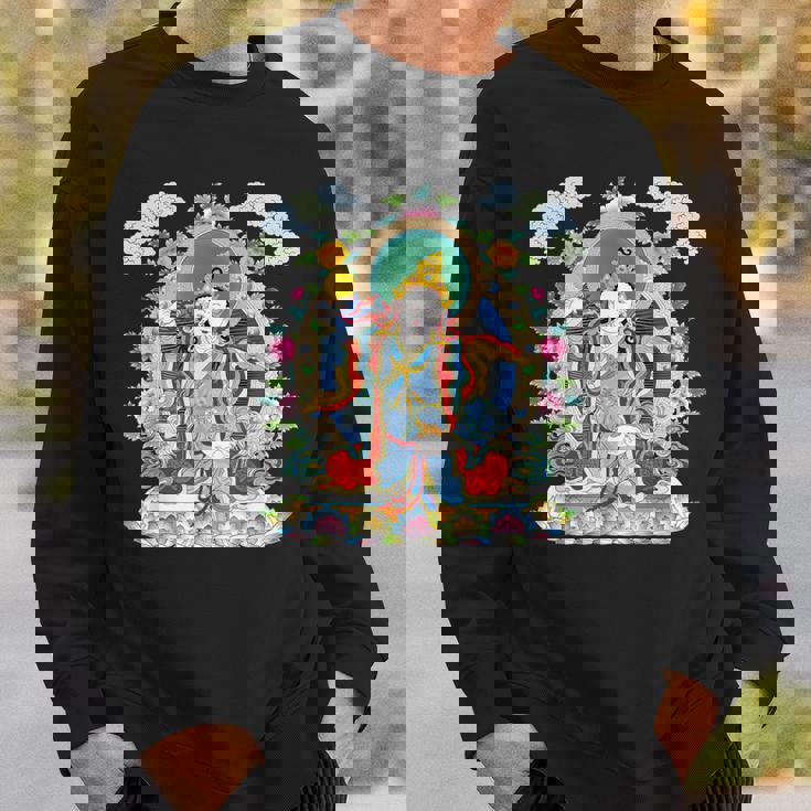 Thangka ブッダ ヨガ 曼荼羅 瞑想 仏教 ナマステ スウェットシャツ 彼への贈り物