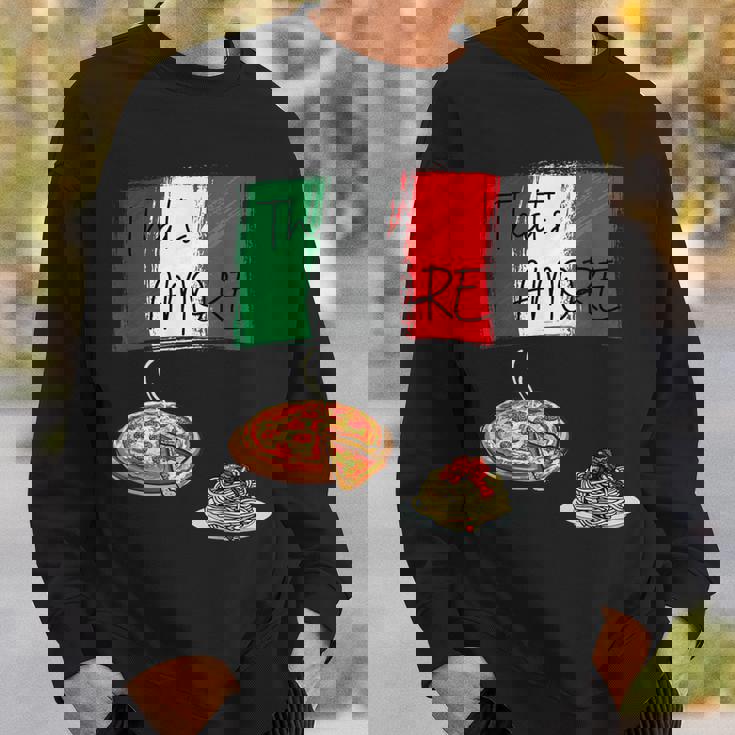 That's Amore ピザ パスタ好き イタリア料理 イタリア国旗 スウェットシャツ 彼への贈り物