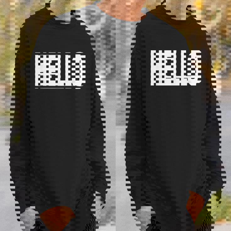 Thatays Hello シャツ こんにちはと言うデザイン スウェットシャツ 彼への贈り物