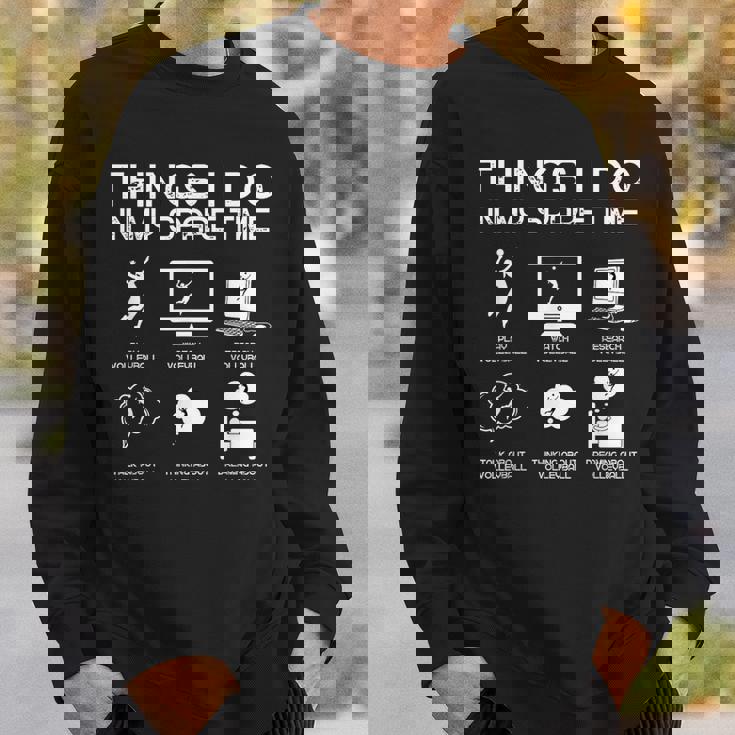 Things I Do In Mypare Time 面白いバレーボール愛好家 スウェットシャツ 彼への贈り物