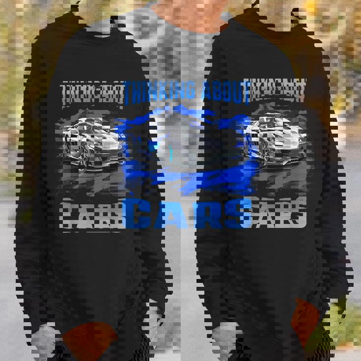 Thinking About Cars スー スポーツカー エキゾチック コンセプト ボーイズ スウェットシャツ 彼への贈り物