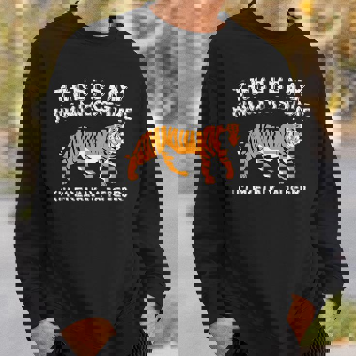 This Is My Human コスチューム I'm Really A Tiger かわいいタイガー スウェットシャツ 彼への贈り物