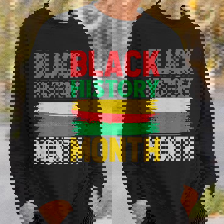 History Month ペイントブラシ ジューンティーンス ブラックヒストリー スウェットシャツ 彼への贈り物