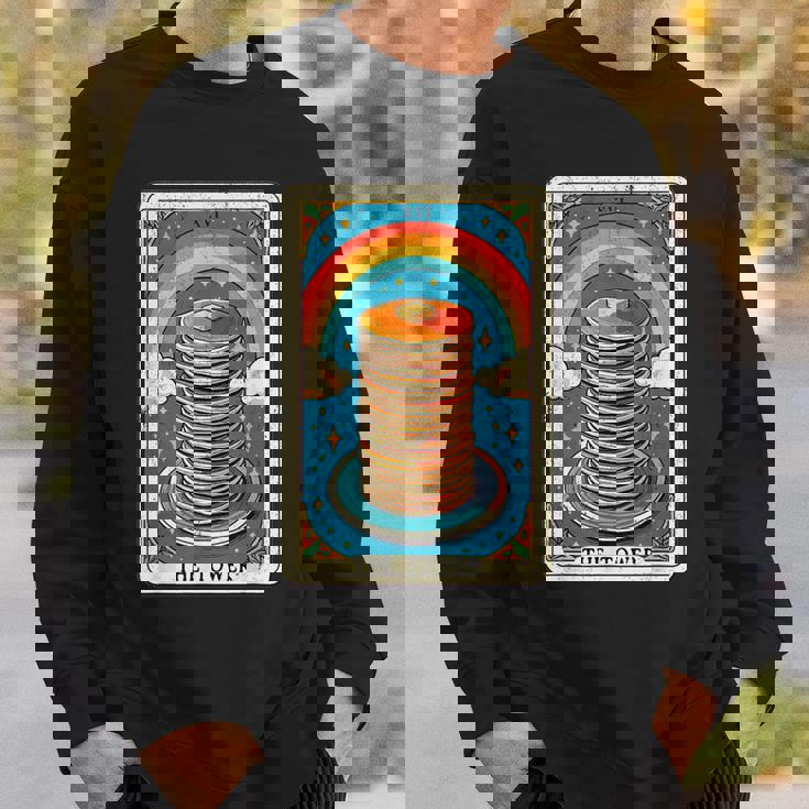 The Tower タロットカード パンケーキタワー 朝食愛好家 スウェットシャツ 彼への贈り物