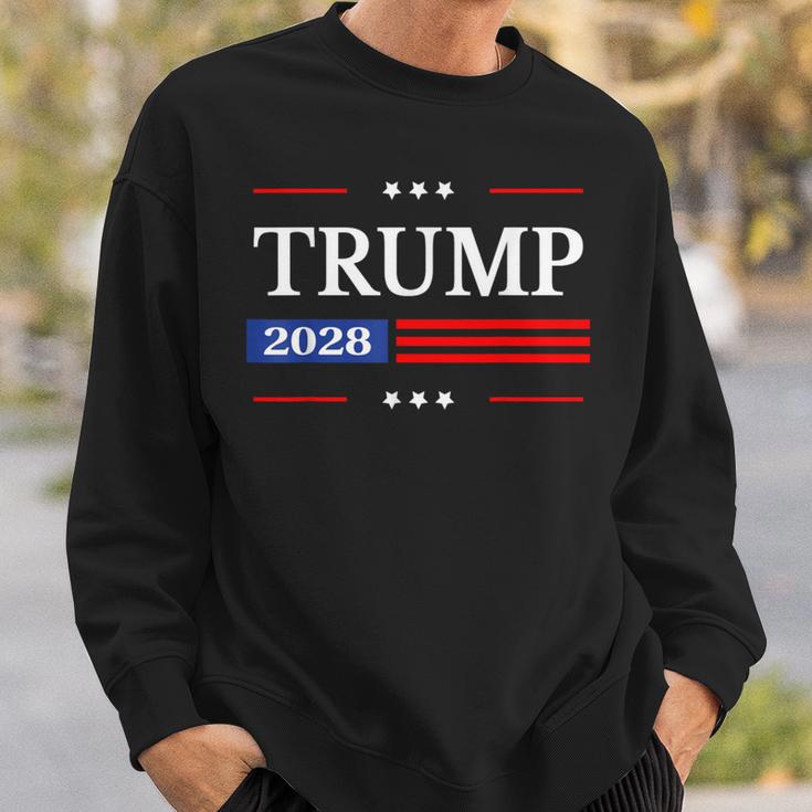 Trump 2028 Flag President Pro Trump 2028 American Flag Sweatshirt Geschenke für Ihn