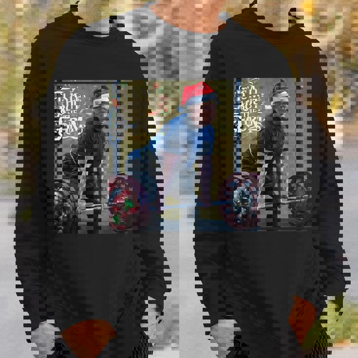 Trump Its All About The Form デッドリフティング ワークアウト クリスマス スウェットシャツ 彼への贈り物