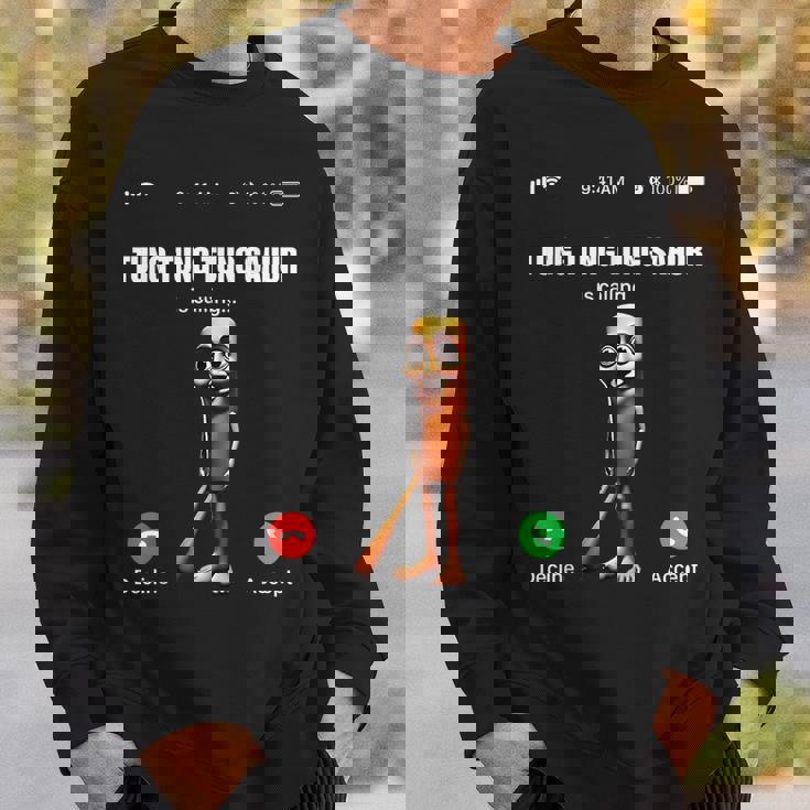 Tung Tung Tungahur-イタリアのブレインロットミーム スウェットシャツ 彼への贈り物