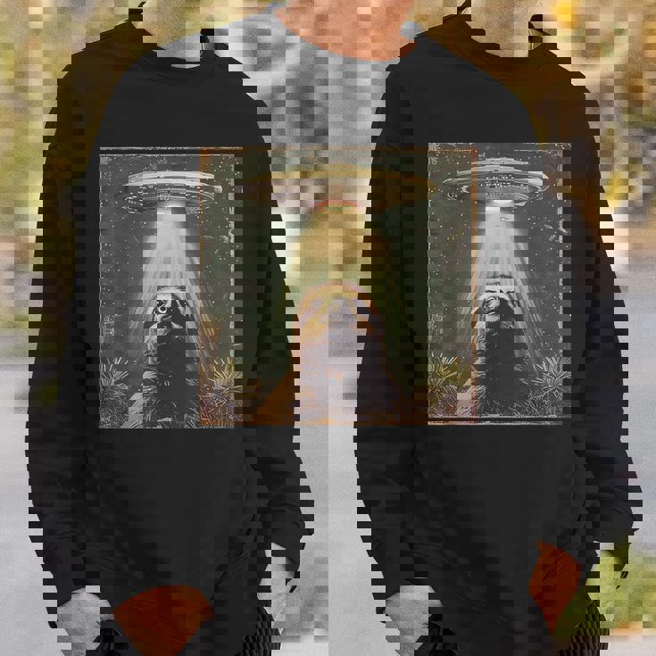 Ufo と面白いナマケモノのセルフィー、面白いナマケモノ スウェットシャツ 彼への贈り物