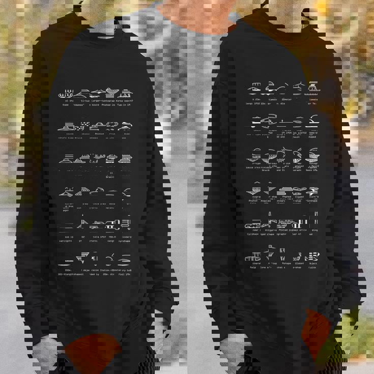 Ufoタイプ フライングソーサーモデル エイリアン宇宙ギフト スウェットシャツ 彼への贈り物